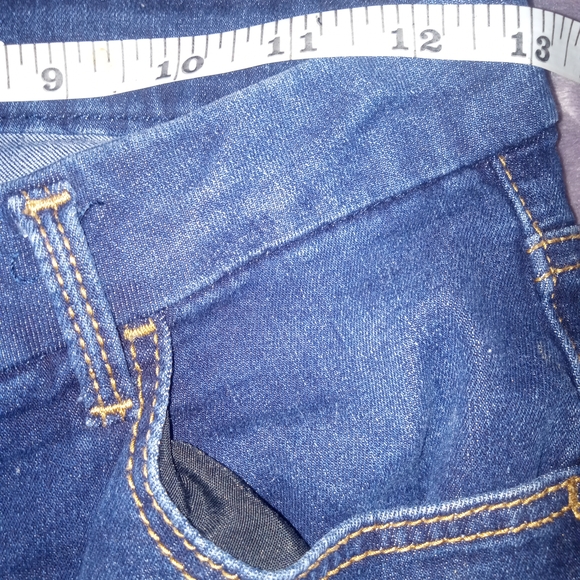 No Boundaries Dark Blue High Rise Denim Jeans Size 7 Pre-owned In Good Condition - Picture 9 of 16